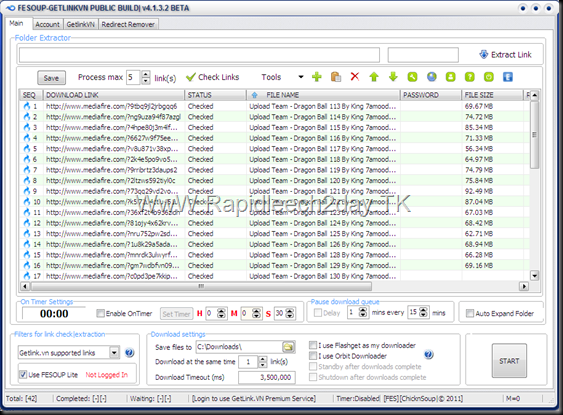 FeSOUP v4.1.3 Build 2 GetLinkVN Dedicated Edition  beta MF RS MU Folder Extractor, MF Download Assistant, Clipboard Filter and MediaFire Downloader plus more