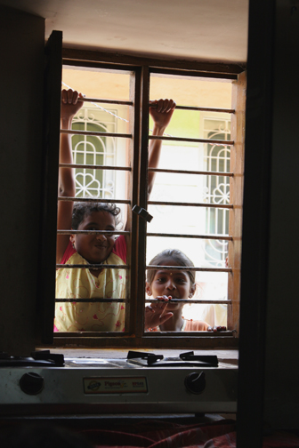 The neighborhood children were very excited about our visit.