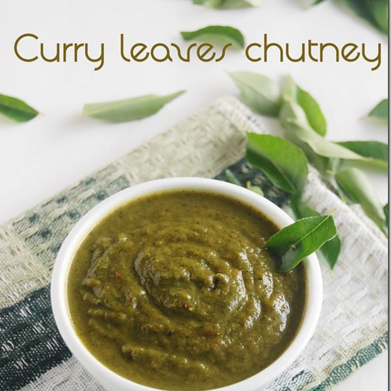 Curry leaves chutney without coconut