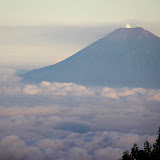 Smoking Gunung Slamet to the west of Gn Prau (Jia Hao, July 2010)