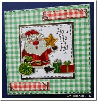 gingham sticker card gingham sticker card