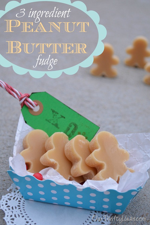 Our Thrifty Ideas: 3 Ingredient Peanut Butter Fudge