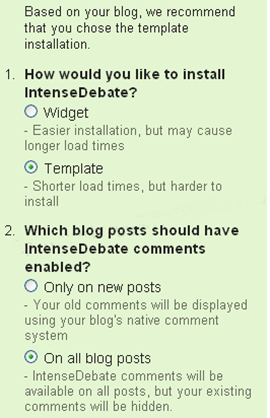 IntenseDebate 04 Select option