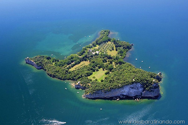 Insel Bisentina im Lago di Bolsena, Italien