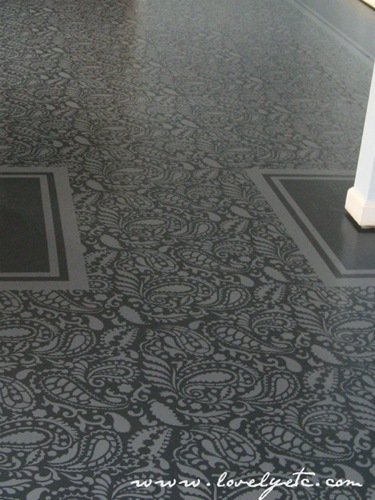 stencilled floor stencilled floor