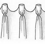 scalloped heading drapery style