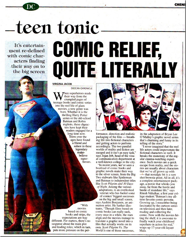 Deccan Chronicle Chennai Chronicle Dated 11072011 Page No 25 Comic Relief