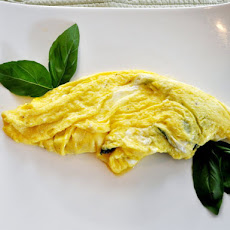 Basil Goat Cheese Omelette