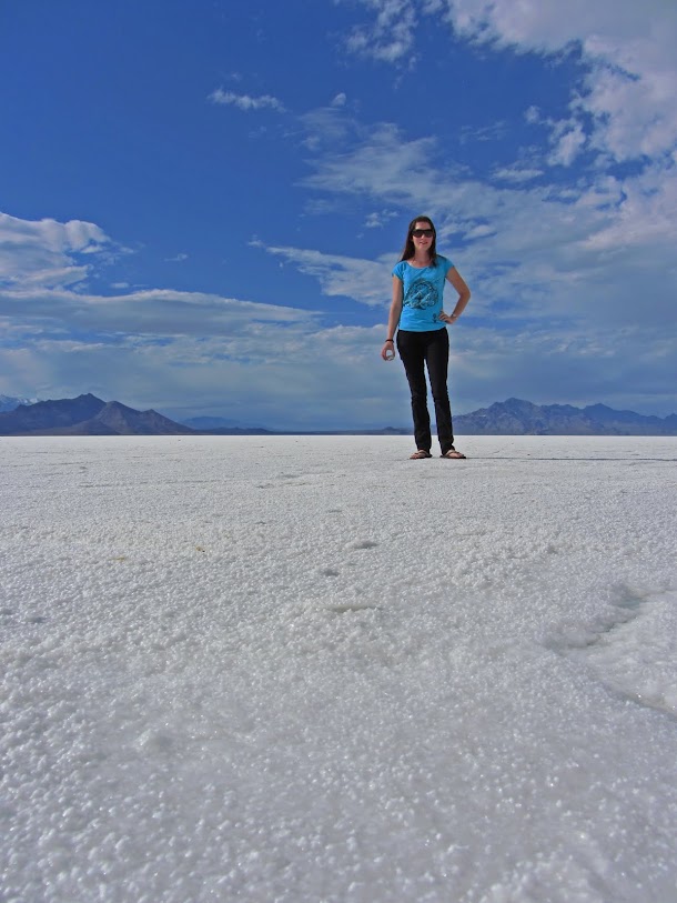 Low Angle of Renee and the Salt Flats