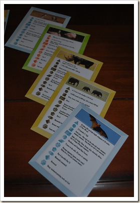 AIG animal stat cards