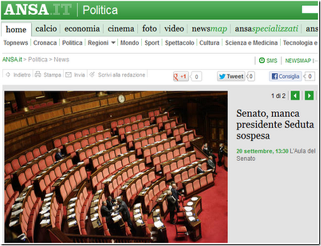 Seduta senato Seduta senato
