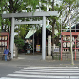 tiny shrine in Ginza, Tokyo, Japan