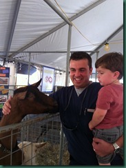 jake and daddy at the fair