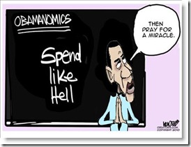 obama-spend-like-hell-politcal-cartoon obama-spend-like-hell-politcal-cartoon