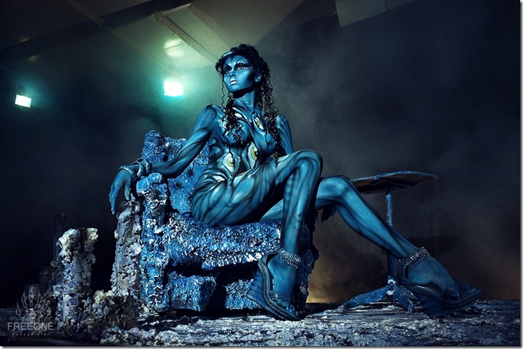 Художник: Евгений Фрион (EVGENY FREEONE) боди арт Body Art