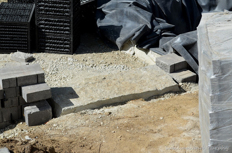 first stone step into pit