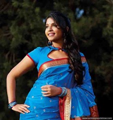 Anjali  wet navel show