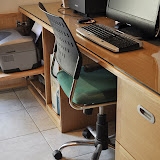 White Oak Computer Desk