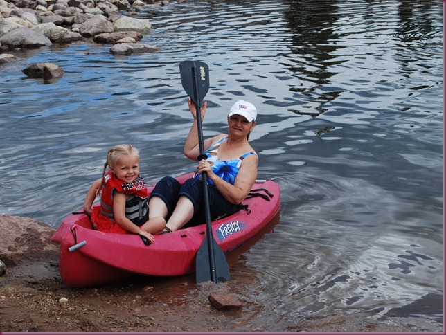 Lake - Chloe and Kathy on Kayak