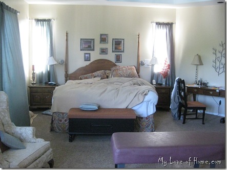 Master bedroom messy