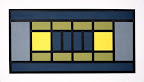 terminal 1, 1999, acrylic on canvas, 24 x 42 in.