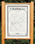 In lieu of signing a guest book, partygoers circled their names in a giant word search made by the bride's brother and mounted on an easel. In lieu of signing a guest book, partygoers circled their names in a giant word search made by the bride's brother and mounted on an easel.