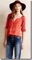 Anthropologie Silk and Cotton Blouse