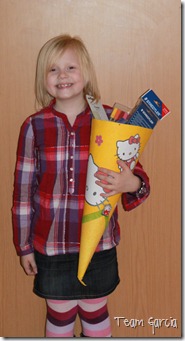 First day of 1st grade and Kayden's 7th birthday 2011-08-29 002