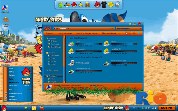 Angry Birds Skin Pack for Windows 7 Download Angry Birds Skin Pack for Windows 7 Download