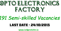 Opto Electronics Factory Jobs 2013
