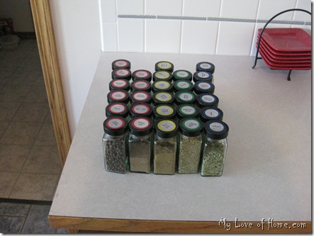 Organized Spices