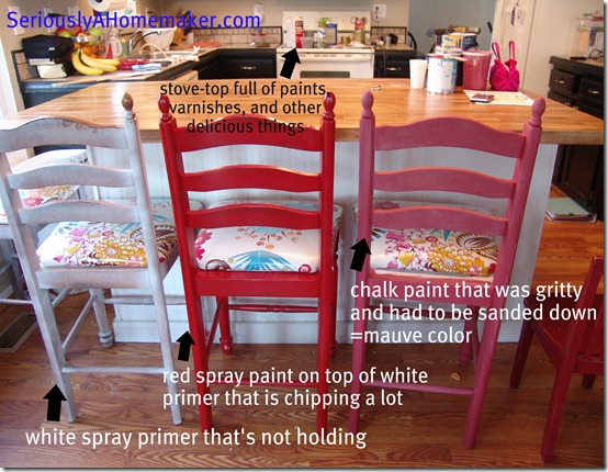 barstools chalk paint