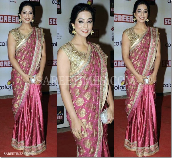 Riya_Sen_Maroon_Sare