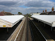 The Bournemouth - Southampton line at Christchurch station