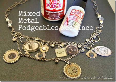 Mixed Metal Podgeables Necklace
