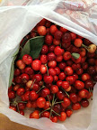 Washed cherries, ready to be jarred.