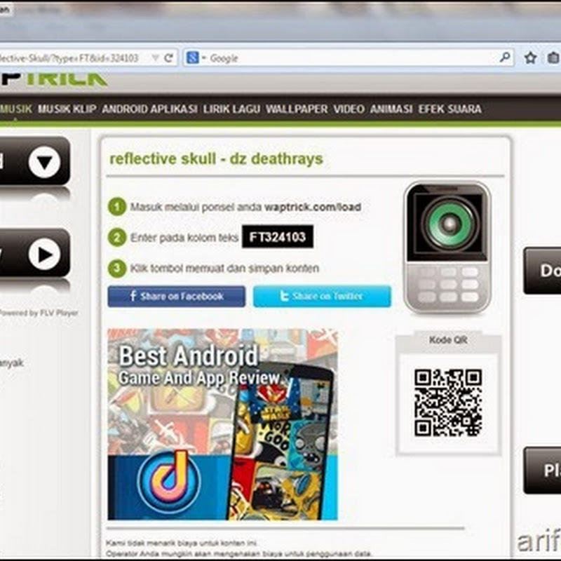 Cara membuka situs WAP atau Waptrick lewat PC