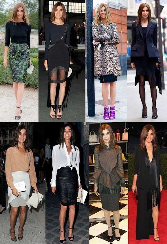 Looks de Carine Roitfield carine roitfield estilo moda looks