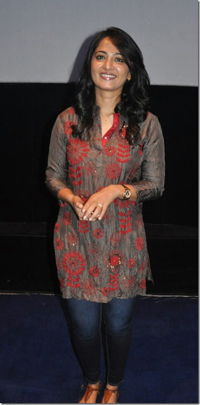 Actress Anushka at Alex Pandian Press Show Stills