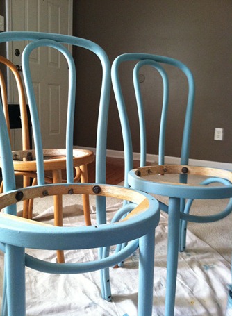turquoise kitchen chairs