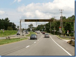 1649 Pennsylvania - Welcome sign - US-202