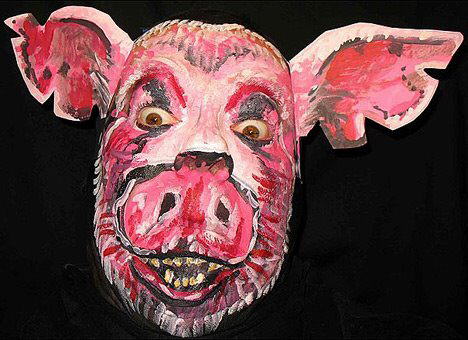 Self-Portraits Face Paintings by James Kuhn