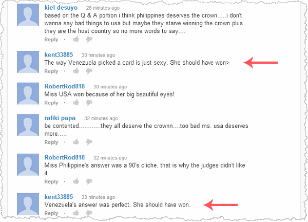 miss universe comments miss universe comments