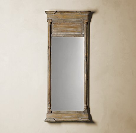 It's hard to believe that this mirror was not unearthed at a architectural salvage yard. (restorationhardware.com) It's hard to believe that this mirror was not unearthed at a architectural salvage yard. (restorationhardware.com)