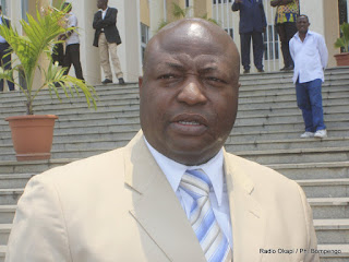 Clément Kanku, Député National du Mouvement de Libération du Congo (MLC), ce 15 mars 2011 à Kinshasa