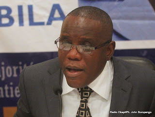 Aubin Minaku, secrétaire général de la majorité présidentielle. Radio Okapi/ Ph. John Bompengo