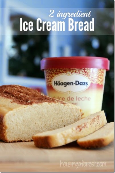 2 ingredient Ice Cream Bread Recipe - this is so simple to make; kids will love helping make this yummy bread recipe! 2 ingredient Ice Cream Bread Recipe - this is so simple to make; kids will love helping make this yummy bread recipe!