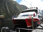 Boat for Milford Sound