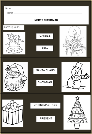 Inglês no dia a dia: Christmas Activities 2 - (Atividades de Natal 2)
