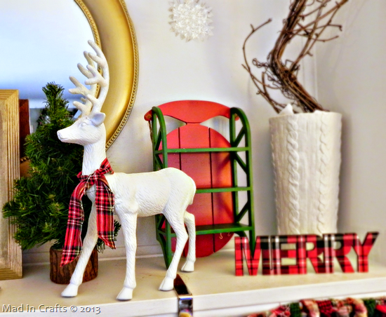 reindeer on mantel reindeer on mantel